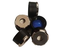 18 mm PolyMagnetic Screw Cap w/ Trans Blue Sil/White PTFE, 0.070" (100/pk)
